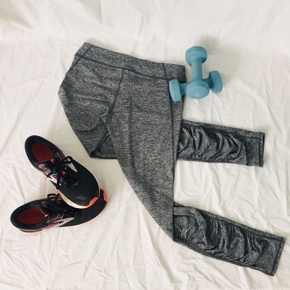 ZELLA GIRL Grey Gathered Yoga Pant Leggings